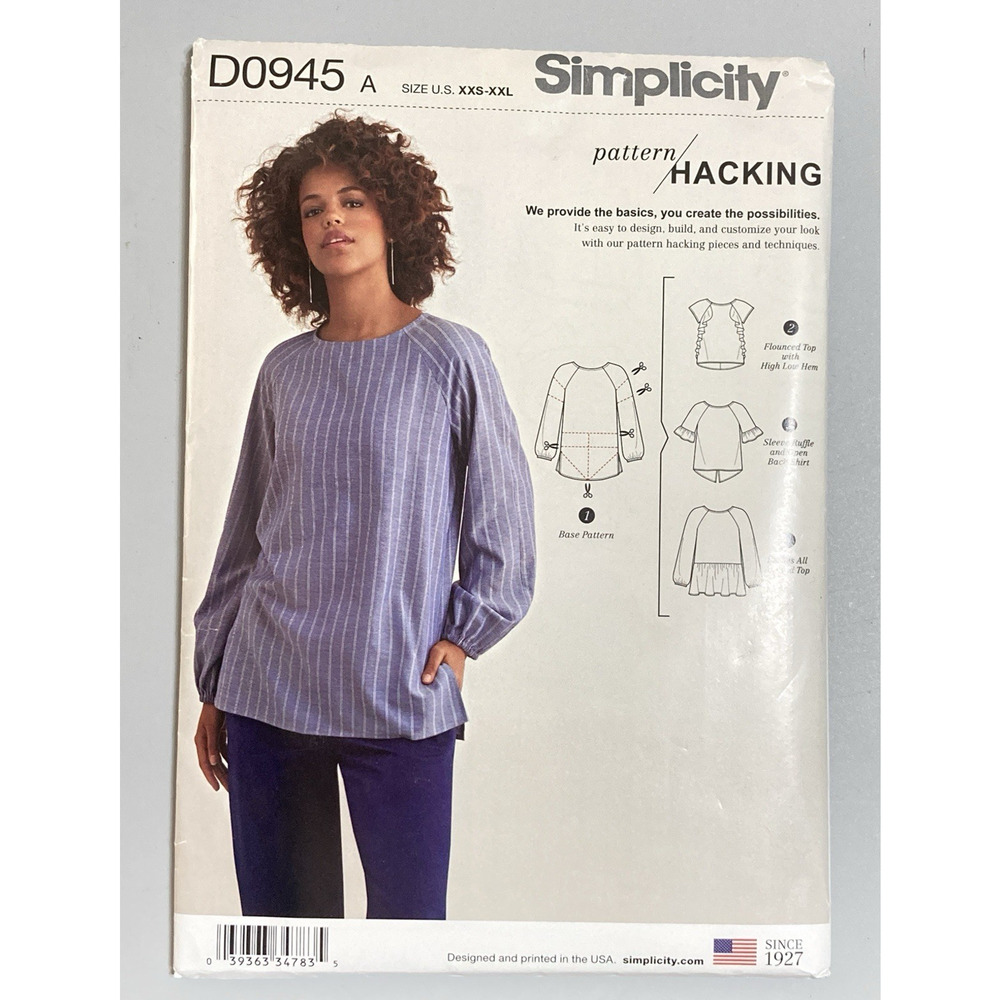 Simplicity Sewing S8658 (D0945) Misses Pattern Updates Sz XXS-XXL 2018 UNCUT